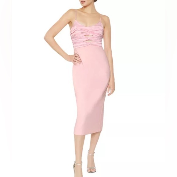 NWT, LIKELY,Steph Twisted Sheath Dress,Stretch, Form Flattering,Rose, Size 4 - Picture 1 of 16